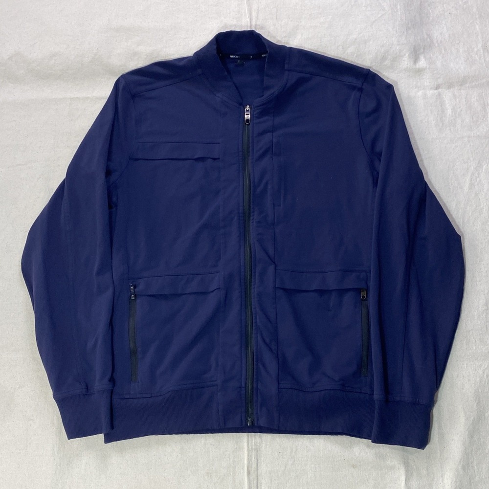 Public Rec Full Zip Jacket Mens Large Blue Golf Work Casual